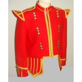 Red Highland Drummer Doublet Jacket